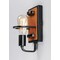 Maxim Lighting Black Forest 1-Light " Wide Black / Ashbury Wall Sconce 10301BKASB - alternate 2